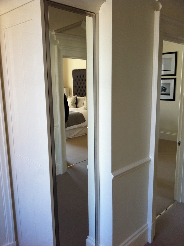 Full-length wardrobe mirror fitted in Leytonstone home