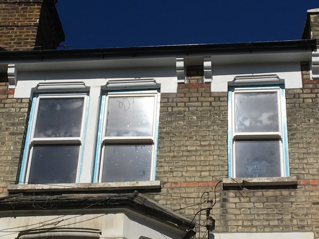 New uPVC sash windows fitted on Victorian terrace in Leytonstone